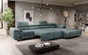 Designer Ecksofa Calvera Maxi mit Schlaf- und Klappfunktion in Cord