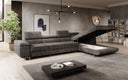 Designer Ecksofa Calvera Maxi mit Schlaf- und Klappfunktion in Cord
