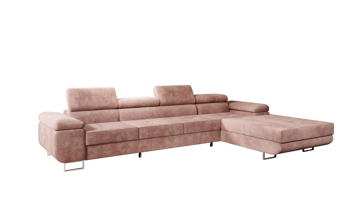 Designer Sofa Calvera Maxi with Sleeping and Folding Function in Corduroy