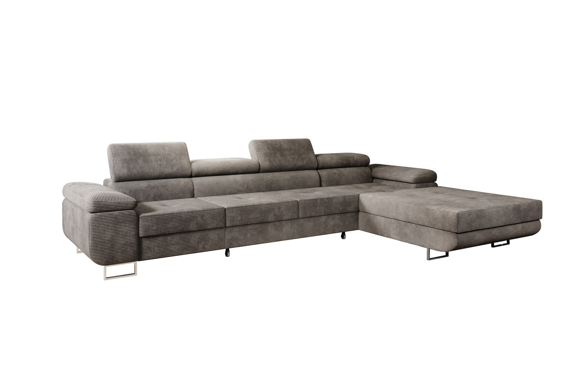 Designer Sofa Calvera Maxi with Sleeping and Folding Function in Corduroy
