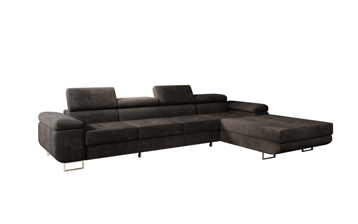 Designer Sofa Calvera Maxi with Sleeping and Folding Function in Corduroy
