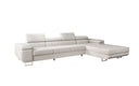 Designer corner sofa Calvera Maxi with sleeping and fold-out function in bouclé