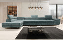 Designer corner sofa Maxi with sleeping and folding function in Corduroy