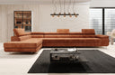 Designer corner sofa Maxi with sleeping and folding function in Corduroy