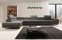 Designer corner sofa Maxi with sleeping and folding function in Corduroy