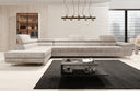 Designer corner sofa Maxi with sleeping and folding function in Corduroy