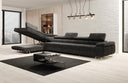 Designer corner sofa Maxi with sleeping and folding function in Corduroy