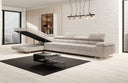 Designer corner sofa Maxi with sleeping and folding function in Corduroy