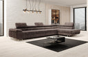 Designer corner sofa Maxi with sleeping and folding function in Corduroy