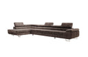 Designer corner sofa Maxi with sleeping and folding function in Corduroy