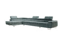 Designer corner sofa Maxi with sleeping and folding function in Corduroy