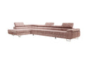 Designer corner sofa Maxi with sleeping and folding function in Corduroy