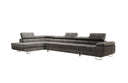Designer corner sofa Maxi with sleeping and folding function in Corduroy