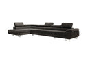 Designer corner sofa Maxi with sleeping and folding function in Corduroy