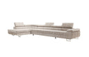 Designer corner sofa Maxi with sleeping and folding function in Corduroy