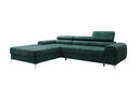 Designer Ecksofa Melinda mit Schlaf- und Klappfunktion