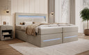 Minera Box Spring Bed with LED, USB, and Storage