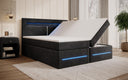 Minera Box Spring Bed with LED, USB, and Storage