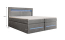 Minera Box Spring Bed with LED, USB, and Storage