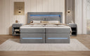Minera Box Spring Bed with LED, USB, and Storage