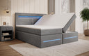 Minera Box Spring Bed with LED, USB, and Storage