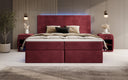 Voyage Boxspring Bed with LED and Storage in Velvet
