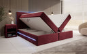 Voyage Boxspring Bed with LED and Storage in Velvet