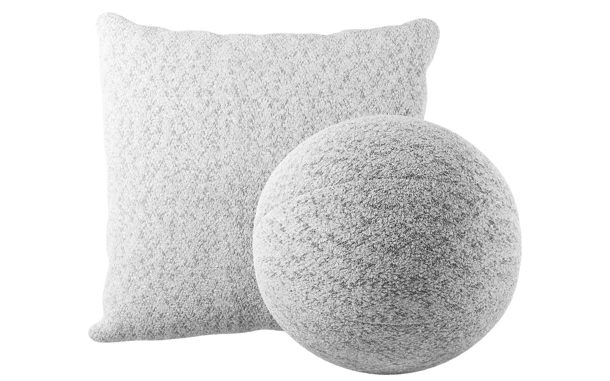 Gava/Sphere Decorative Pillow Set in Bouclé