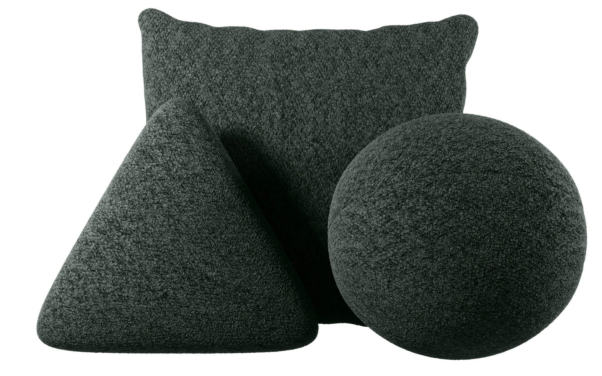 Decorative Pillow Set Gava/Sphere/Nook in Bouclé