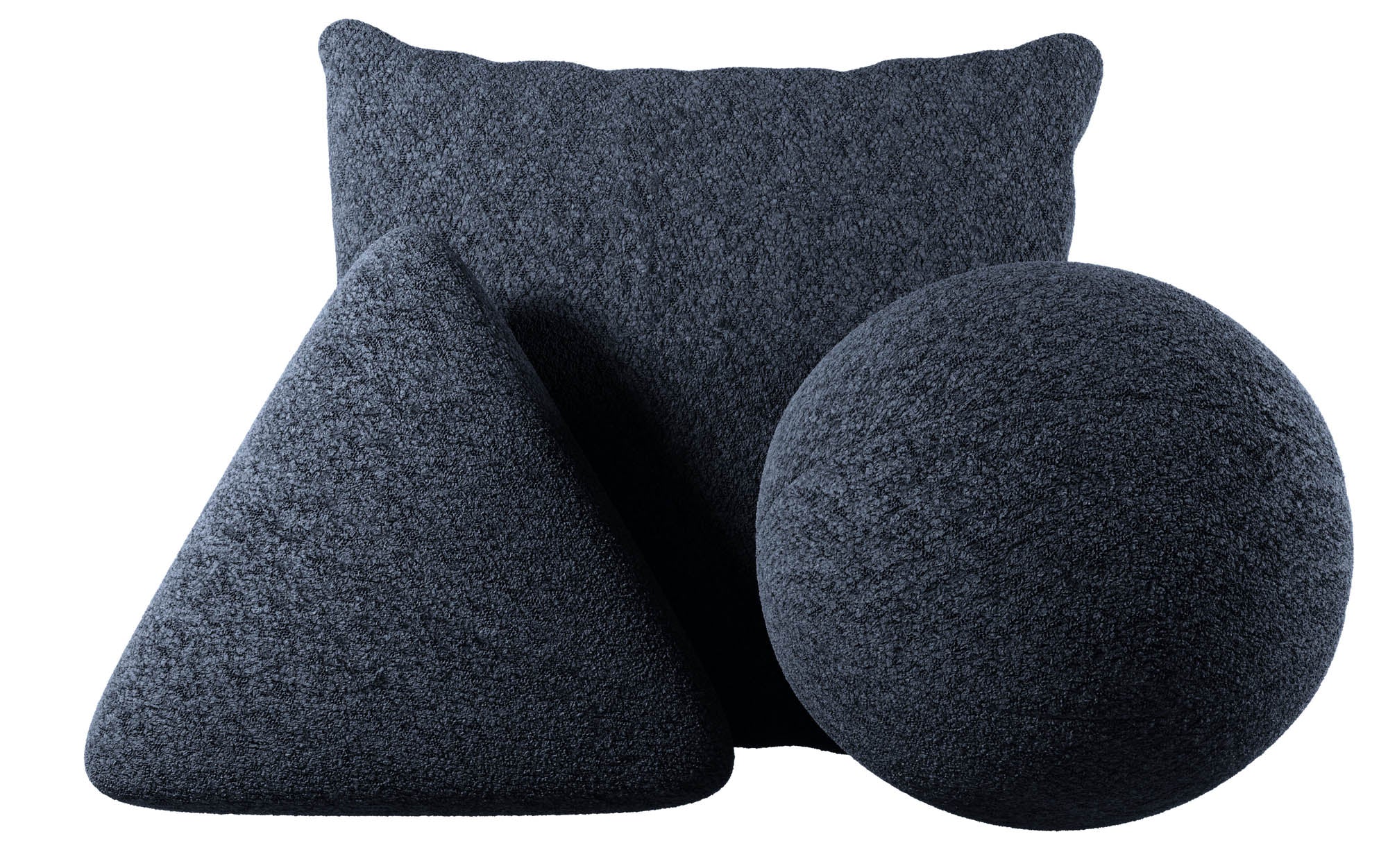 Decorative Pillow Set Gava/Sphere/Nook in Bouclé