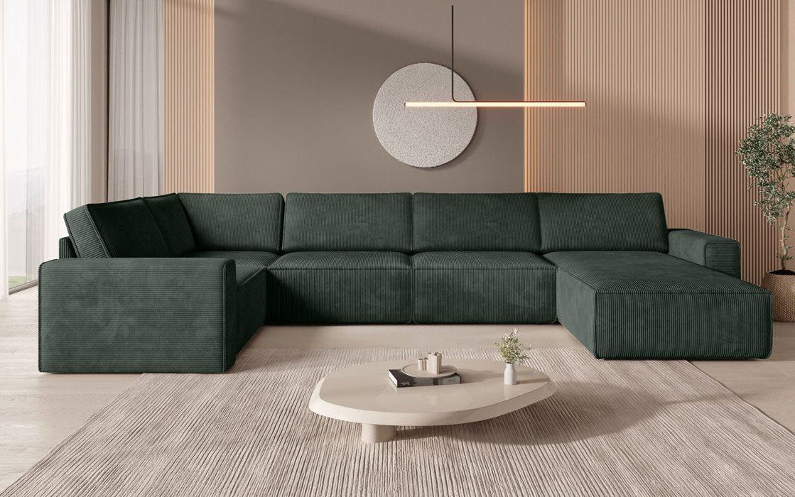 Modulare Sofalandschaft U Yuma aus Cord