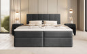 Aurelia Bouclé Box Spring Bed with Storage