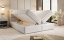 Aurelia Bouclé Box Spring Bed with Storage