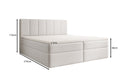 Aurelia Bouclé Box Spring Bed with Storage