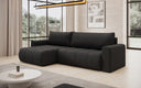 Designer corner sofa Venezia with sofa bed function and storage space