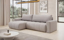 Designer corner sofa Venezia with sofa bed function and storage space