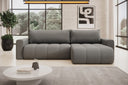 Designer corner sofa Venezia with sofa bed function and storage space