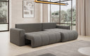 Designer corner sofa Venezia with sofa bed function and storage space