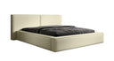 Designer Upholstered Bed Ophelia in Bouclé with Storage