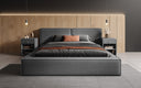 Designer Upholstered Bed Ophelia in Bouclé with Storage
