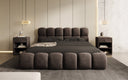 Designer Polsterbett Boston Samt mit Stauraum