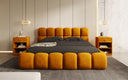 Designer Polsterbett Boston Samt mit Stauraum