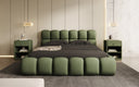 Designer upholstered bed Boston fabric with storage