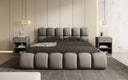Designer upholstered bed Boston fabric with storage