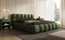 Designer upholstered bed Boston fabric with storage