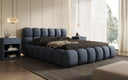 Designer upholstered bed Boston fabric with storage