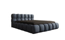 Designer upholstered bed Boston fabric with storage
