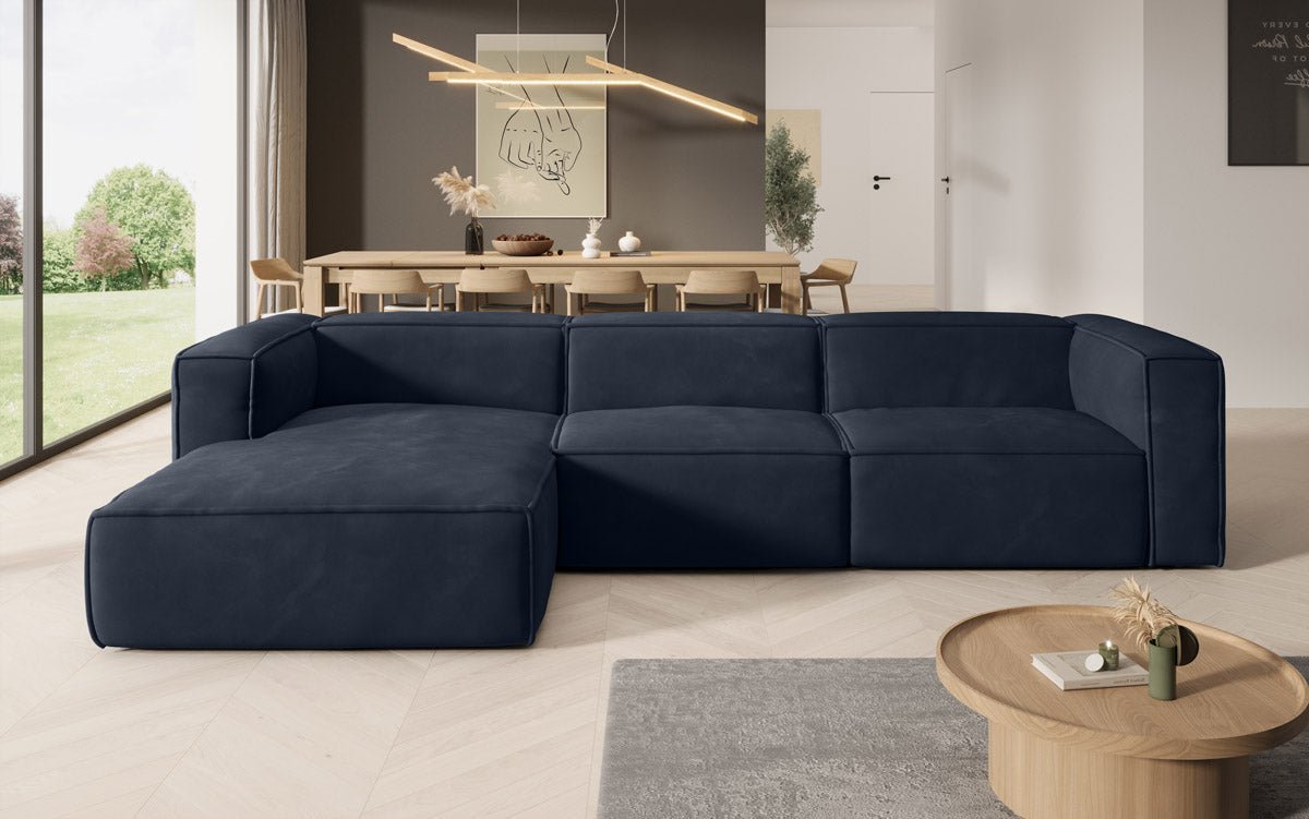 Designer Sofa Comfy L in Samt