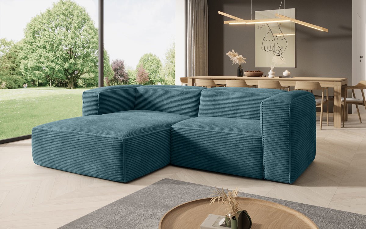 Designer Sofa Comfy L Mini in Corduroy