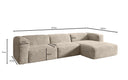 Designer Ecksofa Comfy in Cord